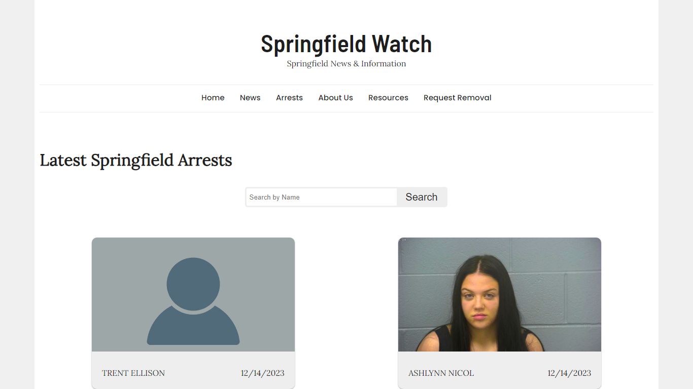 Springfield Watch || Arrest Mugshots From Greene County, MO