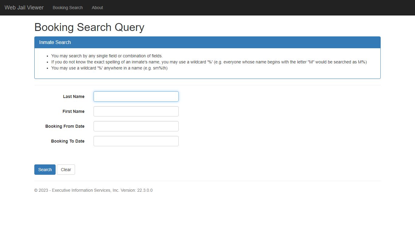 SelectListItems - Web Jail Viewer - Springfield, Oregon
